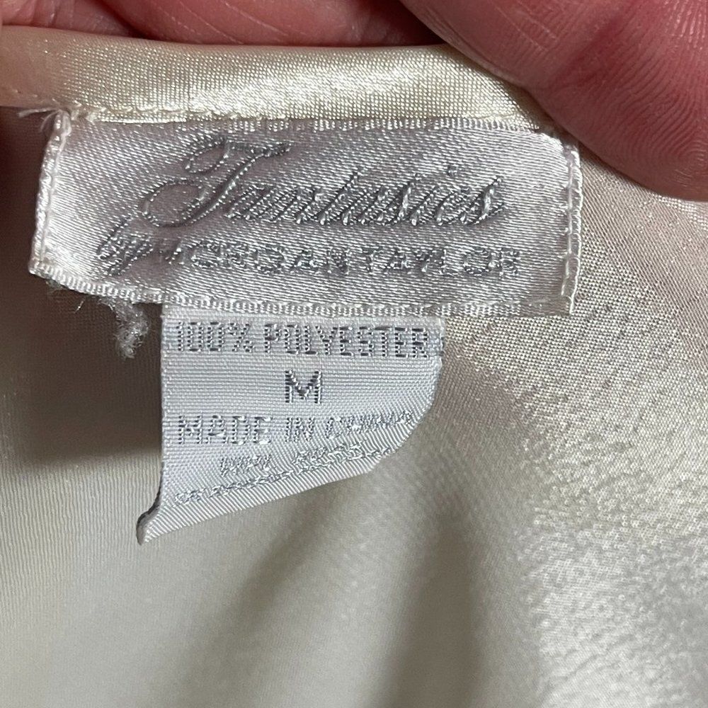 Fantasies Vintage Pink White Floral Slip Nightie Medium - Picture 10 of 10